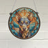 Miniature Pinscher Stained Glass Effect Suncatcher